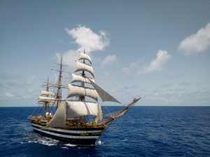 The Amerigo Vespucci ship